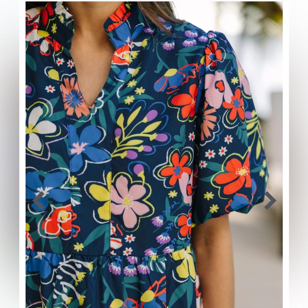 THML Colorful Floral Mini Dress - Picture 5 of 14